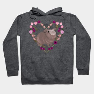 Skinny Pig Floral Hoodie